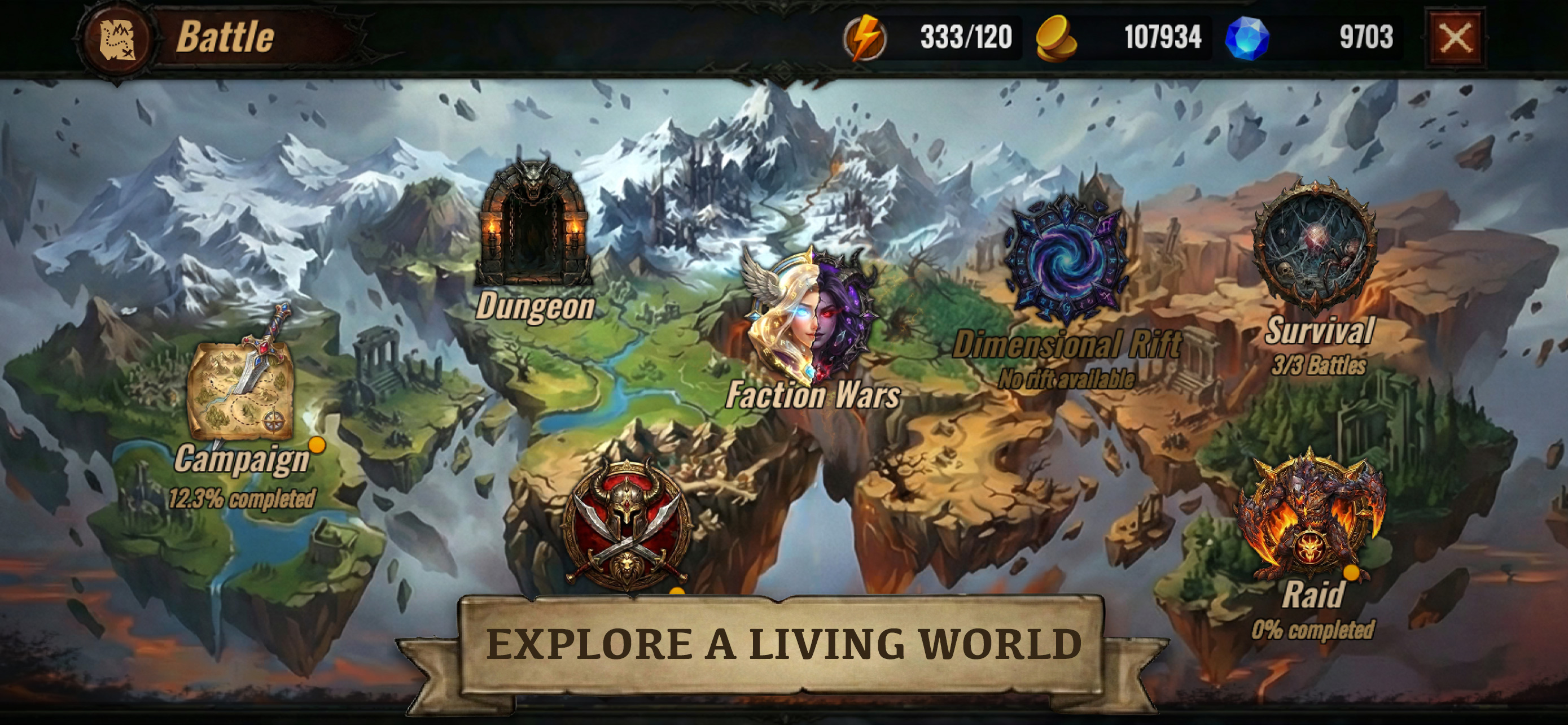 Arcane Heroes 2 hero upgrade screen