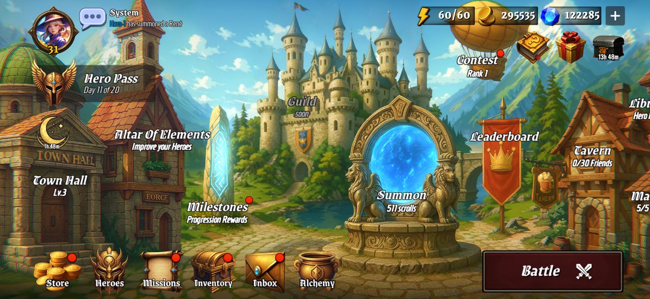 Hero Legends 2 Dragonhunters combat screenshot